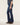 Indigo Denim Absolution High Rise Embroidered Cascading D Back Pocket Itty Bitty Bootcut Petite Jean