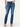 "Ab"solution Blue Denim Embroidered Back Pocket Itty Bitty Boot Jeans