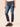 "Ab"solution High Rise Distressed Vintage Blue Stretch Denim Skinny Jeans