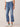 Mid Blue Denim Absolution Mid Rise Repreve Split Double Layer Fray Kick Flare Hem Petite Jeans