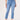 "Ab"solution Blue High Rise Slim Straight Cutout Hem Jeans