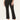 Black Denim "Ab"solution High Rise Fray Hem Itty Bitty Flare Cropped Jeans