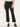 Black Denim "Ab"solution High Rise Fray Hem Itty Bitty Flare Cropped Jeans