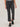 Black "Ab"solution Mid-Rise Kick Flare Double Layer Fray Studded Hem Jeans