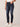 Indigo Denim Absolution High Rise Seamless Ankle Skimmer Floral Embroidered Fray Hem Jeans