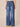 Blue Indigo Denim Skyrise Double Side Seam Repreve Petite Wide Leg Jean