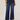 Indigo Denim "Ab"solution Skyrise Wide Leg Center Front Seam Jeans