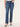 Indigo Denim "Ab"solution High Rise Straight Leg Front Slit Jean