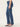 Indigo Denim "Ab"solution High Rise Straight Leg Front Slit Jean