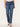 Indigo Denim "Ab"solution High Rise Straight Leg Front Slit Jean