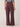 Deep Burgundy "Ab"leisure Skyrise Wide Leg Pull On Pants