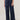 Ultra Navy "Ab"solution Skyrise Wide Leg Oversized Patch Pocket Slit Hem Pant