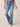 Mid Blue Denim Absolution High Rise Itty Bitty More Boot Double Fray Hem Faded Distressed Jeans