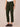 Duffel Green Absolution High Rise Embroidered Cascading D Back Pocket Clean Finish Fray Hem Slim Straight Pant