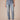 Mid Blue Denim Absolution High Rise Slim Straight Embroidered Cascading D Back Pocket Clean Finish Fray Hem Petite Jeans