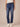 Blue Denim Absolution High Rise Slim Straight Embroidered Cascading D Back Pocket Clean Finish Fray Hem Jeans