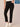 Black Denim Absolution High Rise Embroidered Cascading D Back Pocket Clean Finish Fray Hem Slim Straight Plus Size Jean