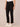 Black Denim Absolution High Rise Embroidered Cascading D Back Pocket Clean Finish Fray Hem Slim Straight Jean