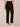 Black Denim Absolution High Rise Embroidered Cascading D Back Pocket Clean Finish Fray Hem Slim Straight Plus Size Jean