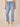 Light Blue Denim Absolution High Rise Center Seam Slit Hem Kick Flare Petite Jean