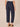 Navy Skyrise Paper Bag Waist Embroidered Self Tie Barrel Leg Buttoned Pocket Roll Cuff Petite Pant