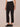 Black Absolution High Rise Micro Slit Hem Faux Flap Pocket Ponte Knit Trouser