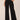 Black Absolution Skyrise Center Front Seam Slit Hem Wide Leg Pant