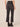 Washed Black Artisanal Denim Absolution High Rise Cropped Grinded Hem Strings Itty Bitty Flare Jean