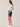 "Island Sky Multi Short Sleeve Placement Print Scoop Neck Knit Petite Boyfriend Tee Top "