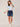 "Island Sky Multi Short Sleeve Placement Print Scoop Neck Knit Petite Boyfriend Tee Top "