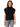 Black Sleeveless Extended Shoulder Placement Cable Stitch Mock Neck Sweater Vest