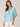 Island Sky Short Scallop Flutter Sleeve Crochet Placket Wide V-Neck Woven Top