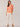 Nectarine Multi Elbow Blouson Sleeve Smocked Yoke Scoop Neck Half Button Placket Leafy Border Print Knit Top