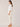 Off White Natural Three Quarter Bell Sleeve Open Front Scallop Edge Woven Kimono