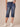 "Ab"solution Blue Denim Petite Fray Hem Skimmer Capri