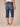 "Ab"solution Blue Denim Petite Fray Hem Skimmer Capri