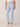 Light Blue Denim Absolution Repreve High Rise Cropped Itty Bitty Boot Flare Embroidered Dye Cut Scallop Edge Hem Petite Jeans