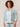 Blue Green Floral Three Quarter Blouson Sleeve Split Neck Printed Knit Plus Size Top