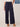 Navy "Ab"leisure High Rise Patch Pocket Utility Wide Leg Plus Size Pant