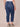 Blue Denim Absolution High Rise Slim Straight Embroidered Cascading D Back Pocket Clean Finish Fray Hem Plus Size Jeans