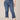 Blue Denim Absolution Skyrise Destroyed Scallop Hem V Yoke Barely Boot Plus Size Jean