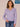 Jewel Lavender Long Cuffed Scallop Edge Drop Shoulder Sleeve Open Work Scallop V-Neck Pointelle Stitch Plus Size Sweater Top