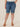 "Ab"solution High Rise Blue Cuffed Plus Size Bermuda Shorts