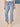 Light Blue Denim Absolution High Rise Center Seam Slit Hem Kick Flare Plus Size Jean