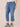 Mid Blue Denim Absolution Mid Rise Repreve Split Double Layer Fray Kick Flare Hem Plus Size Jeans