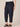 Navy Skyrise Paper Bag Waist Embroidered Self Tie Barrel Leg Buttoned Pocket Roll Cuff Plus Size Pant