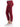 Ankle Skimmer Colored Ankle Length Skinny Leg Booty Lift Jeggings Deep Red