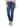 Stretch Indigo Blue Distressed Denim "Ab"solution High Rise Slim Straight Leg Jeans