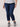 "Ab"solution High Rise Slim Straight Fray Hem Plus Size Indigo Denim Jeans