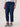 "Ab"solution High Rise Slim Straight Fray Hem Plus Size Indigo Denim Jeans